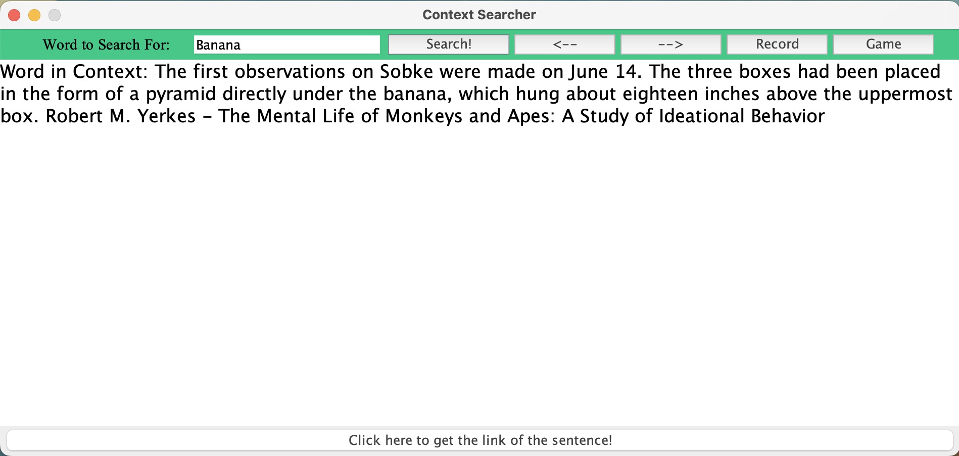 Word Context Searcher
